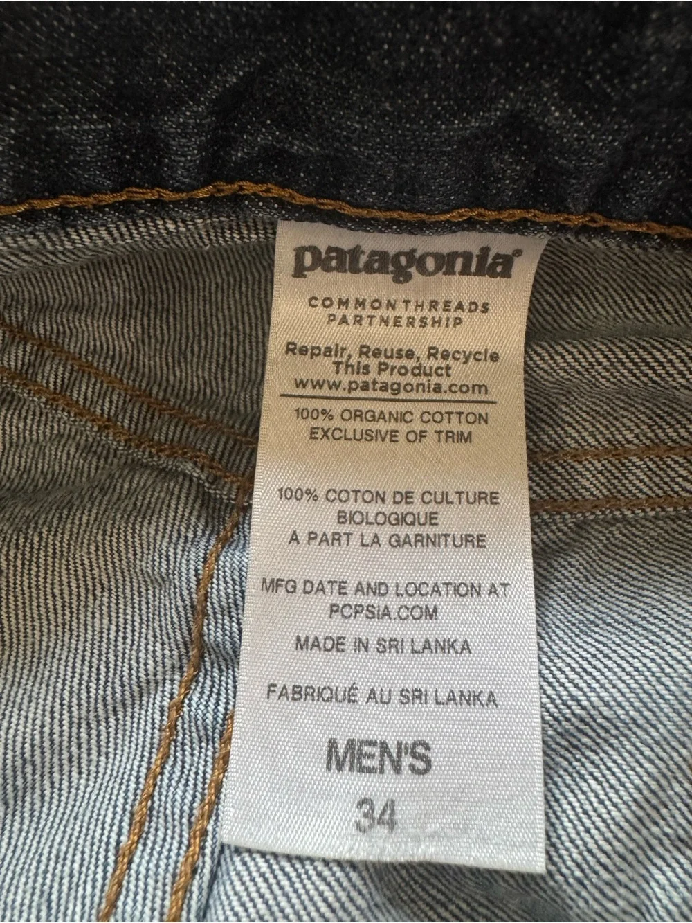 Vintage Patagonia Organic Cotton Cut-Off Denim Jean Shorts.
